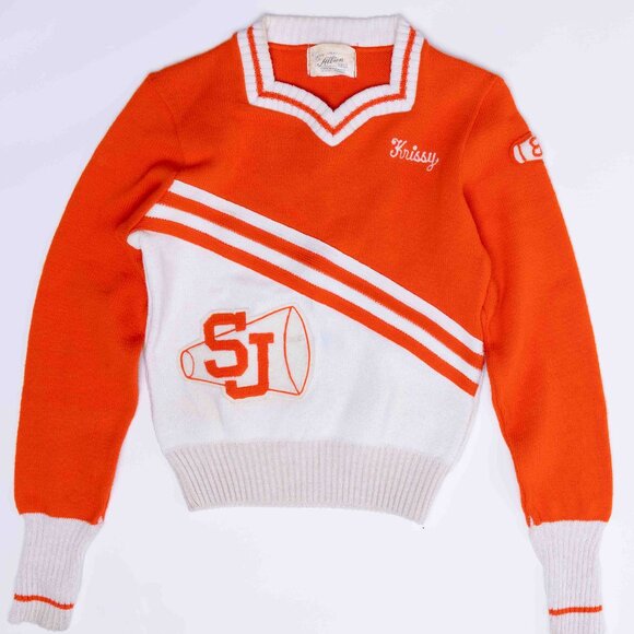 Vintage 1980s Cheerleader Sweater - Picture 1 of 2